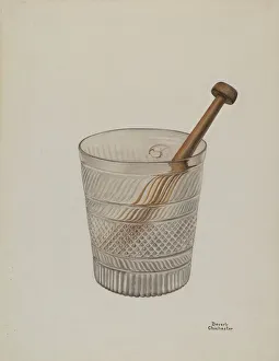 Beverly Chichester Prints: Toddy Glass, 1935 / 1942. Creator: Beverly Chichester