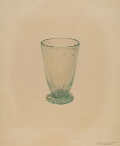 Toddy Glass, c. 1940. Creator: Frank Fumagalli