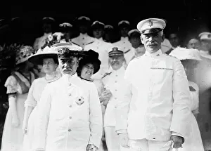 Heihachiro Togo Prints: Togo at West Point with Gen. Barry, 1911. Creator: Bain News Service