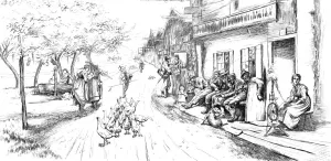 Spinning Prints: After the Toil of the Day, 1873 (c1880-1882)