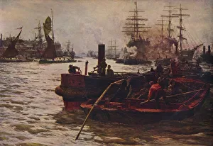 Wyllie Prints: Toil, Glitter, Glime and Wealth, 1883 (1935). Artist: William Lionel Wyllie