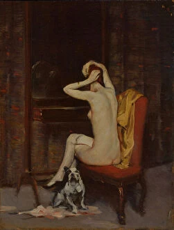 Tempera And Oil On Wood Collection: Toilet, c. 1920