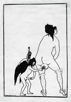 Erotic Collection: The Toilet of Lampito, 1896. Artist: Aubrey Beardsley