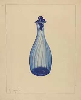 Toilet Water Bottle, 1937. Creator: Giacinto Capelli