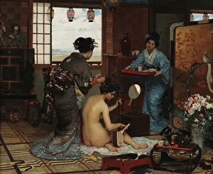 Japonaiserie Prints: Toillette Japonaise. Creator: Firmin-Girard, Francois-Marie (1838-1921)