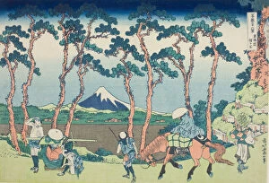Snowcapped Collection: Tokaido Hodogaya, from the series 'Thirty-six Views of Mount Fuji (Fugaku)