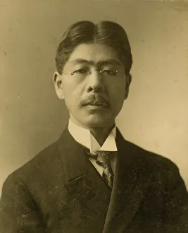 Negotiator Prints: Tokutaro Sakai, head-and-shoulders portrait, facing front, c1904. Creator: J E Purdy