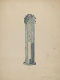 Candelabra Collection: Tole Candlebrum, c. 1940. Creator: Davids De Vault