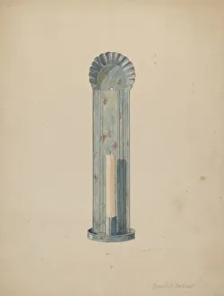 Tole Candlebrum, c. 1940. Creator: Davids De Vault