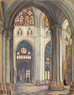 Toledo Prints: Toledo Cathedral, 1916. Creator: Samuel Halpert