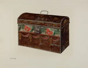 Toleware Box, c. 1941. Creator: Charles Henning