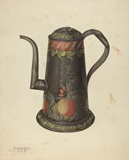 Toleware Coffee Pot, c. 1938. Creator: Nicholas Acampora