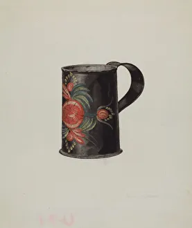 Toleware Mug, 1941. Creator: Samuel O. Klein