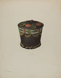 Toleware Sugar Bowl, c. 1938. Creator: Philip Johnson