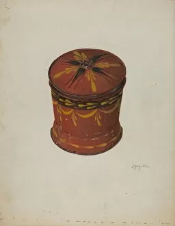 Cover Collection: Toleware Sugar Bowl, c. 1940. Creator: Sara Garfinkel