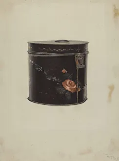 Canister Gallery: Toleware Tea Cannister, c. 1938. Creator: Henry Murphy