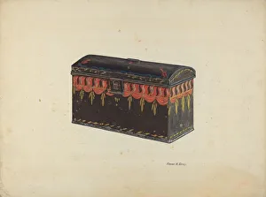 Gray Frank Prints: Toleware Tin Box, c. 1938. Creator: Frank Gray