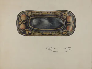 Toleware Tray, c. 1940. Creator: Betty Jacob