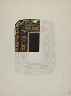 Tray Collection: Toleware Tray, c. 1941. Creator: Alice Cosgrove