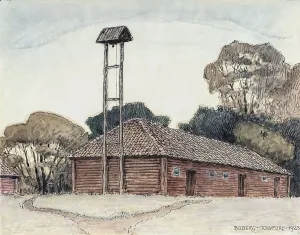Water Tower Prints: Tolvfors, 1923. Creator: Ferdinand Boberg