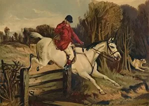 Samuel Gallery: Full Cry - Tom Clarke, Huntsman of the Old Berkshire, c1879. Creator: Unknown