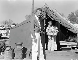 Refugee Camp Prints: Tom Collins, manager of Kern migrant camp
