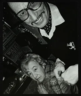 Burnham Prints: Tom and Marian Burnham at The Bell, Codicote, Hertfordshire, December 1986. Artist