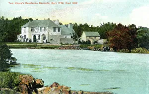 Bermuda Prints: Tom Moors residence, Bermuda, c1900s