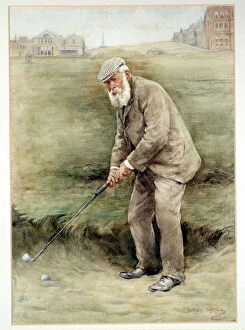 Tom Morris senior, British golfer, portrait, c1910