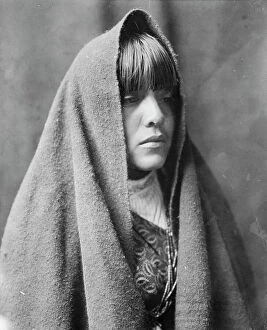 American Indian Collection: Tom Poqui, c1905. Creator: Edward Sheriff Curtis