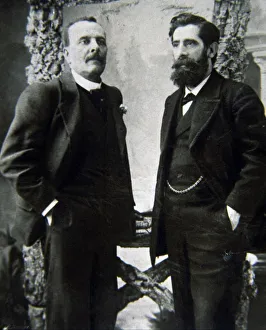 Writers Prints: Tomas Breton (1850-1923), Spanish composer and Ricardo de la Vega (1839-1910)