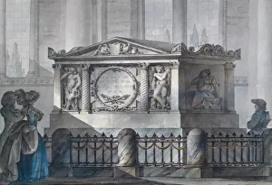 Greig Prints: Tomb of Admiral Samuel Greig at the Cathedral Hill, Tallinn, 1790s