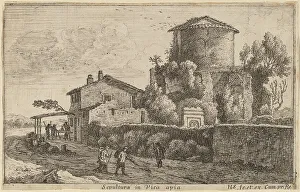 Swanevelt Herman Van Prints: Tomb on the Via Appia. Creator: Herman van Swanevelt