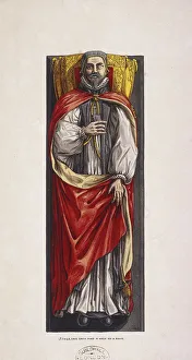 Lancelot Prints: Tomb of Bishop Andrews, St Saviour, Southwark, London, c1764