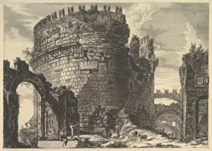 Vedute Di Roma Prints: The tomb of Caecilia Metella, from Vedute di Roma (Roman Views), ca. 1762
