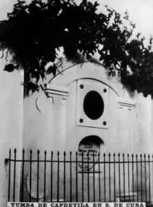 Federico Prints: Tomb of Capdevila in Santiago de Cuba, (1871), 1920s