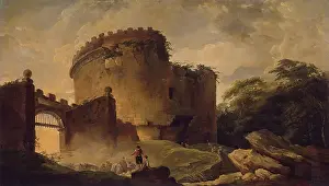 1760s Prints: Tomb of Cecilia Metella, 1765. Creator: Hubert Robert