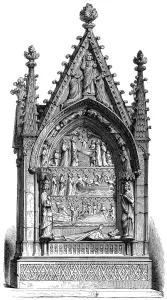 Images Dated 6th November 2007: Tomb of Dagobert I (603-689), Merovingian king, Basilisque Saint-Denis, 1849