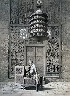Achille Constant Theodore Emile Gallery: Tomb Door, Mosque of Sultan Barquq, 19th century. Artist: Emile Prisse D Avennes