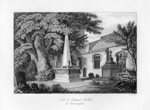 Waller Prints: Tomb of Edmund Waller, Beaconsfield, Buckinghamshire, 1840. Artist: C J Smith
