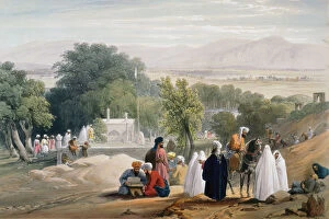 Babur Collection: Tomb of Emperor Babur, Kabul, First Anglo-Afghan War 1838-1842. Artist: James Atkinson