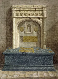 Gregory Prints: Tomb of Gregory Lovell, churchyard of St Peter and St Paul, Harlington, Middlesex, c1810