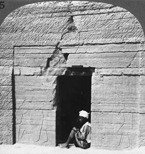 Tomb of Harkhuf, a frontier baron in the days of the pyramid builders, Assuan (Aswan), Egypt, 1905