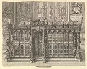 Hollar Collection: Tomb of Henry VII, 1665. Creator: Wenceslaus Hollar