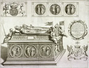 York Prints: The tomb of Henry VII and Queen Elizabeth in the kings chapel in Westminster Abbey