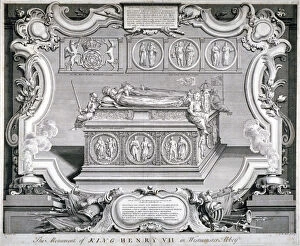 Henry Vii Gallery: Tomb of Henry VII and Queen Elizabeth, Westminster Abbey, London, c1750