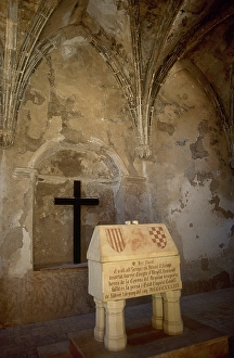 Tomb of James II the Unfortunate, Count of Urgell, Chapel of St Mary, Xativa Castle, Spain, 2001. Creator: LTL