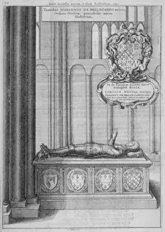 Tomb of John Beauchamp in old St Pauls Cathedral, City of London, 1656. Artist