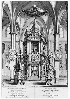 Double Headed Eagle Prints: Tomb of Joseph I, Emperor of Hungary, King of Bohemia, 1700-1769