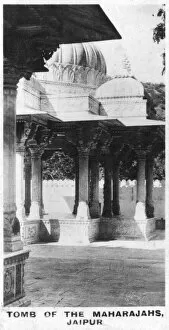 Tomb of the maharajahs, Jaipur, Rajasthan, India, c1925